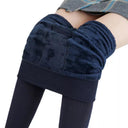 Velvet Winter Leggings Cozy High Waist Stretch Pants Women Velvet Winter Leggings Cozy High Waist Stretch Pants Women