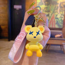 Crystal Bow Tie Bear Keychain Charm Pendant Cute Accessory Crystal Bow Tie Bear Keychain Charm Pendant Cute Accessory