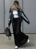 Sequin Maxi Skirt Glamorous High Waist Glitter Elegance Sequin Maxi Skirt Glamorous High Waist Glitter Elegance