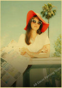 Lana Del Rey Retro Kraft Paper Music Album Poster Vintage Decor Lana Del Rey Retro Kraft Paper Music Album Poster Vintage Decor
