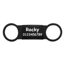 Slide-On Custom Pet Tag Personalized ID Silent Engraved Slide-On Custom Pet Tag Personalized ID Silent Engraved