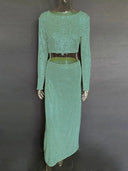 Sequin Maxi Skirt Glamorous High Waist Glitter Elegance Sequin Maxi Skirt Glamorous High Waist Glitter Elegance