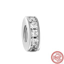 Crown Flowers Heart Silver Bead Charm Elegant Pandora Accessory Crown Flowers Heart Silver Bead Charm Elegant Pandora Accessory