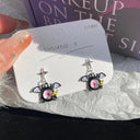 Kiss Jewelry Cute Monster Eyes Stud Earrings Trendy Kpop Fashion Gift Kiss Jewelry Cute Monster Eyes Stud Earrings Trendy Kpop Fashion Gift