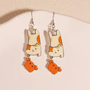 Exaggerated Cartoon Animal Earrings Unique Hip-Hop Jewelry Exaggerated Cartoon Animal Earrings Unique Hip-Hop Jewelry