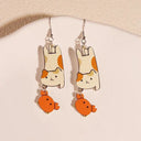 Exaggerated Cartoon Animal Earrings Unique Hip Hop Jewelry Exaggerated Cartoon Animal Earrings Unique Hip Hop Jewelry