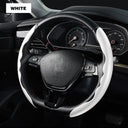 Carbon Fiber Leather Steering Cover for Enhanced Control Comfort Carbon Fiber Leather Steering Cover for Enhanced Control Comfort
