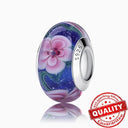 Colorful Heart Murano Glass Charm Sterling Silver for Pandora Colorful Heart Murano Glass Charm Sterling Silver for Pandora