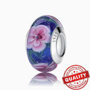 Colorful Heart Murano Glass Charm Sterling Silver Pandora Colorful Heart Murano Glass Charm Sterling Silver Pandora