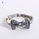 Plaid Print Dog Bow Tie Cute Fashionable Holiday Accessory Plaid Print Dog Bow Tie Cute Fashionable Holiday Accessory