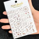 Celestial Gold Nail Art Sticker Set - Sun Moon Star Designs Celestial Gold Nail Art Sticker Set - Sun Moon Star Designs