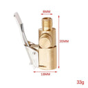 Car Tire Inflator Pump Valve Connector Clip-on Adapter Premium Brass Construction Car Tire Inflator Pump Valve Connector Clip-on Adapter Premium Brass Construction