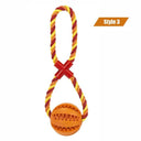 Dog Treat Balls Interactive Rope Rubber Toys For Small Dogs Dog Treat Balls Interactive Rope Rubber Toys For Small Dogs