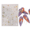 Fantasy Butterfly Nail Decals - Silver Holographic Flames Fantasy Butterfly Nail Decals - Silver Holographic Flames