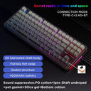 AULA F87 Pro Mechanical Keyboard 2.4g Usb Bluetooth Tri Mode Wireless 87 Key RGB PBT Gasket 5 Layer Silencing Full Key No Impact AULA F87 Pro Mechanical Keyboard 2.4g Usb Bluetooth Tri Mode Wireless 87 Key RGB PBT Gasket 5 Layer Silencing Full Key No Impact