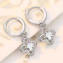 Starlight Elegance Sterling Silver Star Stud Earrings Zircon Starlight Elegance Sterling Silver Star Stud Earrings Zircon