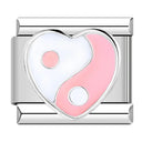 Hapiship Romantic Colour Heart Star Tai Chi Charm Links Bracelet Hapiship Romantic Colour Heart Star Tai Chi Charm Links Bracelet