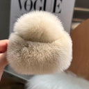 Crab Plush Fur Hair Clip Trendy Accessory For Girls Crab Plush Fur Hair Clip Trendy Accessory For Girls