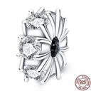 Sparkling Zircon Heart Charm Pendant Sterling Silver Jewelry Sparkling Zircon Heart Charm Pendant Sterling Silver Jewelry