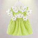 Summer Princess Baby Girl Dress Floral Toddler Outfit Summer Princess Baby Girl Dress Floral Toddler Outfit