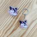 Anime Hello Kitty And My Melody Keychain Set For Fans Anime Hello Kitty And My Melody Keychain Set For Fans