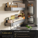 Suction Cup Punch-Free Wall Condiment Hook Rack Storage Suction Cup Punch-Free Wall Condiment Hook Rack Storage
