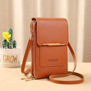 Leather Crossbody Wallet With Touch Screen Accessory Leather Crossbody Wallet With Touch Screen Accessory