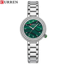 CURREN Ladies Quartz Wristwatch: Elegant Steel Timepiece CURREN Ladies Quartz Wristwatch: Elegant Steel Timepiece