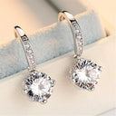 Starlight Elegance Sterling Silver Star Stud Earrings Zircon Starlight Elegance Sterling Silver Star Stud Earrings Zircon