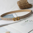 Womens PU Leather Belt With Chic Metal Buckle Fashion Womens PU Leather Belt With Chic Metal Buckle Fashion