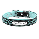 Personalized Leather Dog Collar: Stylish Adjustable Fit Personalized Leather Dog Collar: Stylish Adjustable Fit