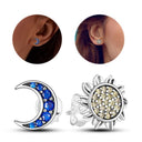 Zircon Heart Shaped Silver Earrings Elegant Gift for Women Zircon Heart Shaped Silver Earrings Elegant Gift for Women