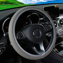 PU Leather Embossed Steering Wheel Cover for 14.5-15 Inches PU Leather Embossed Steering Wheel Cover for 14.5-15 Inches