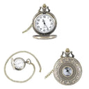 Pocket Clock: Vintage Dual Time Display With An Elegant Roman Chain Pocket Clock: Vintage Dual Time Display With An Elegant Roman Chain