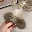 Crab Plush Fur Hair Clip Trendy Accessory For Girls Crab Plush Fur Hair Clip Trendy Accessory For Girls
