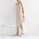 Slimming V-Neck Midi Dress Chic Comfort Stylish Fit Slimming V-Neck Midi Dress Chic Comfort Stylish Fit