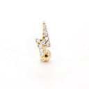 Moon Stud Earring: Elegant Silver Jewelry with Zircon Glam Moon Stud Earring: Elegant Silver Jewelry with Zircon Glam