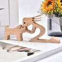 Personalized Hand Carved Dog Family Figurine For Pet Lovers Personalized Hand Carved Dog Family Figurine For Pet Lovers