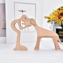 Personalized Hand Carved Dog Family Figurine For Pet Lovers Personalized Hand Carved Dog Family Figurine For Pet Lovers