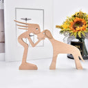 Personalized Hand Carved Dog Family Figurine For Pet Lovers Personalized Hand Carved Dog Family Figurine For Pet Lovers