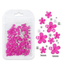 Acrylic Flower Nail Art Set Sparkling Rhinestones Gems Kit Acrylic Flower Nail Art Set Sparkling Rhinestones Gems Kit
