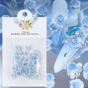 Acrylic Flower Nail Art Set Sparkling Rhinestones Gems Kit Acrylic Flower Nail Art Set Sparkling Rhinestones Gems Kit