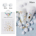 Acrylic Flower Nail Art Set Sparkling Rhinestones Gems Kit Acrylic Flower Nail Art Set Sparkling Rhinestones Gems Kit