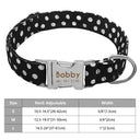 Adjustable Personalized Nylon Dog Collar with Engraved ID Tag Adjustable Personalized Nylon Dog Collar with Engraved ID Tag