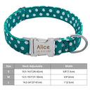 Adjustable Personalized Nylon Dog Collar with Engraved ID Tag Adjustable Personalized Nylon Dog Collar with Engraved ID Tag