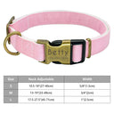 Adjustable Personalized Nylon Dog Collar with Engraved ID Tag Adjustable Personalized Nylon Dog Collar with Engraved ID Tag