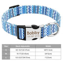 Adjustable Personalized Nylon Dog Collar with Engraved ID Tag Adjustable Personalized Nylon Dog Collar with Engraved ID Tag