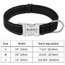 Adjustable Personalized Nylon Dog Collar with Engraved ID Tag Adjustable Personalized Nylon Dog Collar with Engraved ID Tag