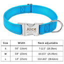 Adjustable Personalized Nylon Dog Collar with Engraved ID Tag Adjustable Personalized Nylon Dog Collar with Engraved ID Tag