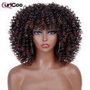 Afro Kinky Curly Wigs Ombre Heat Resistant Hair Cosplay Afro Kinky Curly Wigs Ombre Heat Resistant Hair Cosplay